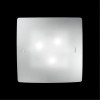 BASS 60W E27 Stropní svítidlo, základna kov, povrch chrom, difuzor sklo leptané bílá opál, pro žárovku 3x60W, E27, 230V, tř.1, IP20, rozměry š=390mm, v=390mm, h=90mm náhled 4