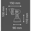 RITTA 1x35W GU10 Stropní venkovní bodové svítidlo, nastavitelný směr svícení, těleso hliník, povrch černá antracit, krycí sklo čiré, pro žár. 1x35W, GU10, 230V, IP66, tř.1, rozměry d=90mm, v=110mm, h=150mm náhled 3