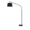 PANN 1x60W E27 Stojací pokojová lampa, základna kov, povrch černá, stínítko PVC potaženo textilní látkou černá, pro žárovku 1x60W, E27, 230V, IP20, tř.2, rozměry š=1180mm, v=1970mm, h=400mm náhled 1