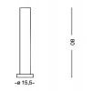 CORNER Sloupkové venkovní svítidlo, těleso hliník, povrch bílá, difuzor polykarbonát opál, pro zářivku 1x13W, GX53, 230V, IP44, tř.1, rozměry d=155mm, h=800mm náhled 5