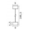 SNOUT BASE Venkovní závěs svítidla, těleso hliník, povrch šedá, pro žárovku 1x60W, E27, 230V, IP44, tř.1, rozměry d=90mm, h=45mm, vč závěs kabelu l=1005mm, lze zkrátit, POUZE ZÁVĚS DIFUZOR SAMOSTATNĚ náhled 5