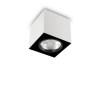 OWL 1x50W GU10 SQUARE Stropní, přisazené, bodové svítidlo, výklopné +-25°, těleso hliník, povrch vnější bílá, vnitřní černá, pro žárovku 1x50W, GU10, ES111, 230V, IP20, tř.2, rozměry 150x150x150mm náhled 1