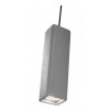 FREISE HL SQ Závěsné bodové svítidlo, těleso beton, pro žárovku 1x35W, GU10, 230V, IP20, tř.2, rozměry 70x70mm, h=245mm, vč. závěs kabelu l=1340mm, lze zkrátit. náhled 1