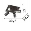 POTI IV Stropní přisazené svítidlo, nast. směr svícení,  těleso kov, povrch bílá, difuzor sklo mat, pro žárovku 4x50W , GU10, 230V, IP20, tř.1, rozměry 305x305x130mm náhled 3