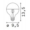 AAA E27 VII LED žárovka, těleso kov šedostříbrná, vrchlík bílá mat, LED 8W, E27, teplá 3000K, 780lm, Ra80, 230V, tř.1, rozměry d=95mm, h=135mm. náhled 2