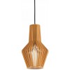 LEMONEN I Závěsné svítidlo, základna dřevo, stínítko dřevo světlé, pro žárovku 1x60W, E27, 230V, IP20, tř.2, rozměry d=200mm, h=320mm, vč. závěs kabelu l=1460mm, lze zkrátit. náhled 1