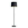 PLYMOUTH  E27 stojací lampa Stojací lampa, těleso kov, povrch vnitřní zlatá folie, vnější černý textil, pro žárovku 1x60W E27, 230V, IP20, tř.2, rozměry d=400mm, h=1620mm, vč vypínače na kabelu. náhled 1