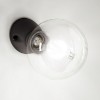 RESLA WALL 1x60W E27 Nástěnné svítidlo, těleso keramika, barva černá lesk, pro žárovku 1x60W, E27, 230V, IP20, tř.1. rozměry d=75mm h=70mm náhled 1