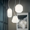 GEROLD Závěsné svítidlo, základna kov, povrch bílá mat, difuzor sklo opál, pro žárovku 3x60W, E27, 230V, IP20, tř.1, rozměry d=400mm, vč závěs lanek l=1225mm, lze zkrátit. náhled 4