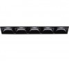 GETINGEN FLC 12W Stropní, podhledové bodové buňkové bezrámečkové svítidlo, těleso hliník, povrch černá, LED 12,5W, 1100lm, teplá 3000K, UGR<19, Ra80, 230V, IP20, tř.2, rozměry 1410x540x710mm. náhled 1