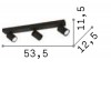 GUSTEN WL III Nástěnné bodové svítidlo, nastavitelný směr svícení, těleso hliník, povrch bílá, pro žárovku 3x35W, GU10, 230V, IP20, tř.2, rozměry 535x125x115mm. náhled 3