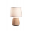 PETERE I Stolní lampa, těleso keramika s reliéfy, stínítko plast bílá, pro žárovku 1x60W, E14, 230V, IP20, tř.2, rozměry d=200mm, h=285mm. náhled 1