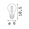 AAA E27 XIII LED žárovka, těleso kov šedostříbrná, krycí sklo čirá, LED 10W, E27, teplá 3000K, 1400lm, Ra80, 230V, tř.1, rozměry d=60mm, h=105mm. náhled 1