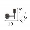 CLIOS WL I Nástěnné svítidlo, těleso kov, povrch bílá, pro žárovku 1x60W, E27, 230V, IP20, tř.1, rozměry 85x160x190mm, stínítko SAMOSTANĚ náhled 5