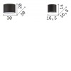 CLIOS DIF II Stínítko svítidla, materiál plast a textil černá, rozměry d=700mm, h=360mm, základna SAMOSTANĚ náhled 4