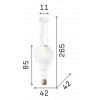 BROMWICH LED 1x42W E27 Závěsné dětské svítidlo v podobě létajícího balónu, základna kov, povrch stříbrná, difuzor sklo opál, pro žárovku 1x42W, E27, 230V, IP20, tř.1, rozměry d=300mm, h=1700mm. náhled 3