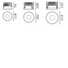 ENDE Stropní vestavné svítidlo, těleso hliník, rámeček bílá, LED 42W, neutrální 4000K, 4800lm, Ra90, 230V, IP54, tř.2, rozměry d=218mm, h=132mm. náhled 3