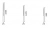SACUS 25W IP65 Sloupkové svítidlo, exteriérové, těleso hliník, povrch černá antracit, difuzor plast opál, LED 25W, 2600lm, teplá 3000K, 230V, IP65, tř.2, rozměry h=1605mm, d=25mm náhled 3