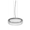 PUTO HL 28W Závěsné svítidlo, těleso kov, povrch černá, difuzor plast opál, stínítko sklo kouřové, LED 28W, 2450lm, teplá 3000K, 230V, IP20, tř.2, rozměry d=450mm, h=130mm, vč závěs lanka l=2300mm, lze zkr. náhled 1