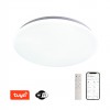 DEICO 36W, TUYA-W Stropní svítidlo, těleso kov, bílá, dif plast opál, LED 36W, 1680lm, smart TUYA, WiFi, dálk ovl. Beacon (souč) nebo mob. tel. CCT nast teplá 2700K-denní 6500K, stmív 230V, d=450mm, h=60mm náhled 1