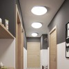 DEICO 36W, TUYA-W Stropní svítidlo, těleso kov, bílá, dif plast opál, LED 36W, 1680lm, smart TUYA, WiFi, dálk ovl. Beacon (souč) nebo mob. tel. CCT nast teplá 2700K-denní 6500K, stmív 230V, d=450mm, h=60mm náhled 3