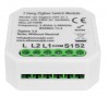 DICIO 2x100W, TUYA ZigBee 3.0 Spínací jednotka, 2 kontakty, pro instalaci bez potřeby nulového vodiče, ovládání telefonem smart systém Tuya, Zigbee 3.0, 2x100W, 230V, IP20, 46x46x18mm do KU68 náhled 1