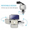DIRIMO 5W, PIR Nástěnné venkovní svítidlo reflektor, nastav směr svícení, PIR senzor, záběr 110°, dosah 3-7m, čas 15s-25s, povrch černá, LED 5W, 430lm, denní 6500K, IP65, 299x144,5x194mm, napájení solární panel. náhled 2