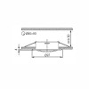 EFEKT 1W Vestavné svítidlo kruhové výklopné +-15°, těleso kov, povrch bílá, 50W, GX5,3, 12V, d=95mm, symbol "F" montáž na hořlavý podklad max 35W náhled 3