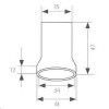 Patice pro svítidlo Objímka, patice keramická vestavná, pro žárovku E27, 250V, max 4A, max 180°C, d=41mm, l=47mm náhled 2