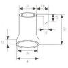 Patice pro svítidlo Objímka, patice keramická /P4 + plech, pro žárovku E27, 250V, max 4A, max 180°C, d=41mm, l=62mm náhled 2