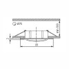 RECO V-CR Vestavné svítidlo čtvercové výklopné +-15°, těleso hliník, povrch chrom lesk, 50W, Gx5,3, 12V, IP20, 81x81x80mm, symbol "F" montáž na hořlavý podklad max 35W náhled 2