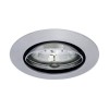 ATAS 35 Vestavné bodové svítidlo výklopné +-15°, těleso hliník, povrch chrom mat, 35W, G4 MR11, 12V, IP20, d=64mm, h=100mm, symbol "F" montáž na hořlavý podklad max 3 náhled 1