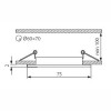 RECO Q-NM Vestavné svítidlo pevné, těleso hliník, povrch saténový nikl, 50W, Gx5,3, 12V, IP20, 81x81x30mm, symbol "F" montáž na hořlavý podklad max 35W náhled 2