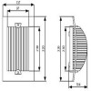 SATO Svítidlo přisazené, bílé, 60W, E27, 230V, IP54, 137x320x104mm náhled 3