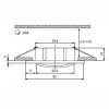 VIRO QV-AL Vestavné bodové svítidlo čtvercové výklopné +-15°, těleso hliník, povrch hliník mat, 50W, Gx5,3, 12V, IP20, 83x83mm, h=100mm, symbol "F" montáž na hořlavý pod náhled 2