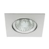 VIRO QV-AL Vestavné bodové svítidlo čtvercové výklopné +-15°, těleso hliník, povrch hliník mat, 50W, Gx5,3, 12V, IP20, 83x83mm, h=100mm, symbol "F" montáž na hořlavý pod náhled 1