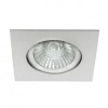 ATAK Q1 Stropní, podhledové, bodové svítidlo, výklopné +-30°, hliník, povrch hliník mat, pro žárov 1x50W, GU10 ES50, 230V, IP20, 82x82mm, h=115mm, symb "F" mont/hořl po náhled 1