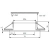 ATAK Q1 Stropní, vestavné, bodové svítidlo, výklopné +-30°, hliník, povrch hliník mat, pro žárov 1x50W, GU10 ES50, 230V, IP20, 82x82mm, h=115mm, symb "F" mont/hořl po náhled 2