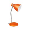 STUDO Stolní lampa, těleso kov, povrch oranžová, flexibilní rameno husí krk, pro žárovku 1x40W, E14, 230V, IP20, d=147mm,107mm, h=max.295mm, s vypínačem. náhled 1