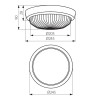 LENKA Stropní svítidlo, plast, barva bílá, sklo, 1x100W, E27, 230V, IP44, d=245mm, h=90mm. náhled 2