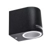 CEPHEI GARDEN nástěnné Nástěnné venkovní svítidlo, materiál hliník, povrch černá mat, krycí sklo čiré, pro žárovku 1x20W, GU10, ES50, 230V, IP44, tř.1, rozměry 80x70x95mm, svítí dolů náhled 1
