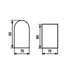 CEPHEI GARDEN nástěnné Nástěnné venkovní svítidlo, materiál hliník, povrch černá mat, krycí sklo čiré, pro žárovku 1x20W, GU10, ES50, 230V, IP44, tř.1, rozměry 80x70x95mm, svítí dolů náhled 2