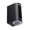 CEPHEI GARDEN nástěnné 2x25W GU10 Nástěnné, bodové, venkovní svítidlo, materiál hliník, povrch černá mat, sklo čiré, pro žárovku 2x20W, GU10, ES50, 230V, IP44, tř.1, rozměry 70x95x150mm, svítí nahoru/dolů náhled 1