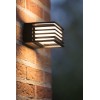 RINGE Nástěnné venkovní svítidlo, těleso kov, difuzor plast opál, povrch černá, LED 5,4W, 231lm, teplá 3000K, 230V, IP54, tř.1, rozměry 140x65x105mm. náhled 3