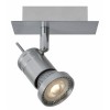 PLIRIS-LED 1x4,5W GU10 Stropní bodové svítidlo, nastavitelný směr svícení, těleso kov, povrch lak bílá, LED 1x4,5W, GU10, teplá 3000K, 320lm, 230V, IP20, tř.1., 125x120x110mm, vč.sv.zdr náhled 1