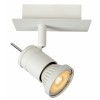 PLIRIS-LED 1x4,5W GU10 Stropní bodové svítidlo, nastavitelný směr svícení, těleso kov, povrch lak bílá, LED 1x4,5W, GU10, teplá 3000K, 320lm, 230V, IP20, tř.1., 125x120x110mm, vč.sv.zdr