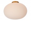 MOUTIN PL 1x40W, E27 Stropní přisazené svítidlo, těleso kov, povrch zlatá mat, difuzor sklo opál, pro žárovku 1x40W, E27, 230V, IP20, tř.1, rozměry d=380mm, h=250mm náhled 1