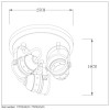ARDIFCE LED 3x5W GU10 Stropní svítidlo, nastavitelný směr svícení, základna kov, těleso kov, povrch lak měď antická zašlá, LED 3x5W, GU10, teplá 2700K, 350lm, 230V, IP20, tř.1. rozměry 270x270x150mm, vč.sv.zdr. náhled 5