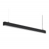 FERRATO 25W + 2W, UGR<19 Stropní závěsné svítidlo, hliník, černá, LED dolů 25W, 3500lm, nahoru, 2W, neutrální 4000K, vyzař. úhel  dolů 42°, nahoru 90°, UGR<19, Ra80, 230V, IP40, 35x70mm, l=1200mm, svítí nahoru/dolů náhled 3