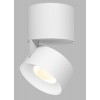 BRON chrom/černá Stropní přisazené bodové svítidlo, nastavitelný směr svícení, těleso hliník, povrch chrom/černá, LED 1x11W, 770lm, teplá 3000K, Ra80, 230V, IP20, rozměry d=77mm, výška: 98,5mm náhled 2